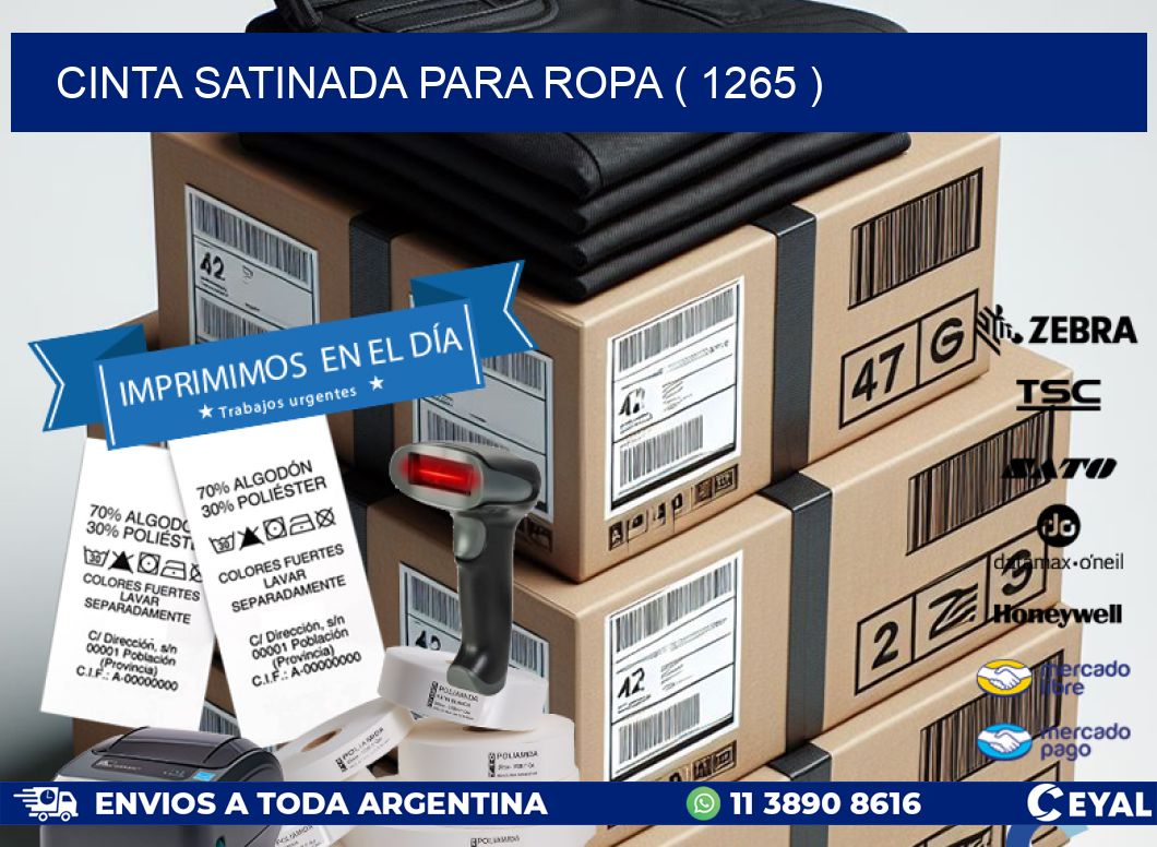 CINTA SATINADA PARA ROPA ( 1265 )
