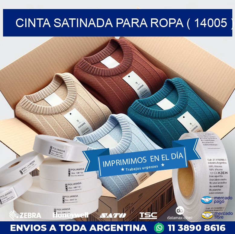 CINTA SATINADA PARA ROPA ( 14005 )