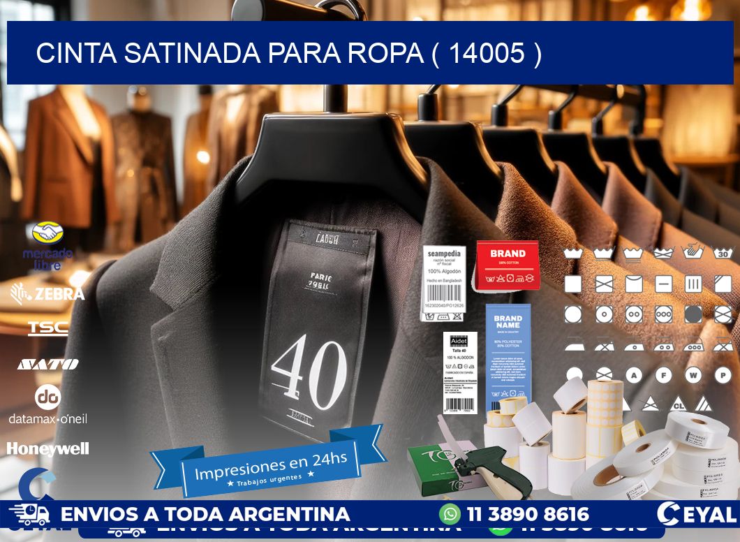CINTA SATINADA PARA ROPA ( 14005 )