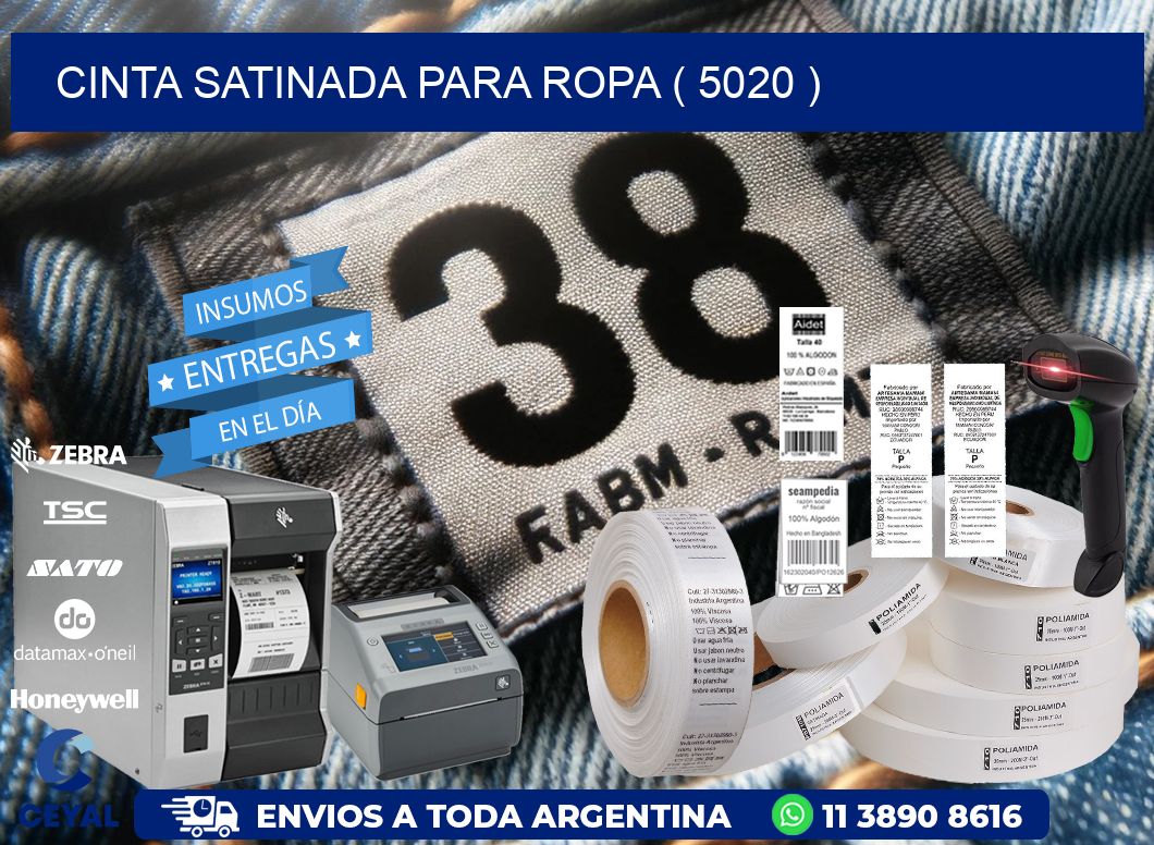 CINTA SATINADA PARA ROPA ( 5020 )