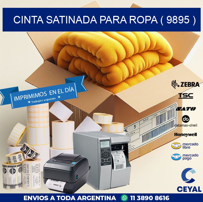 CINTA SATINADA PARA ROPA ( 9895 )