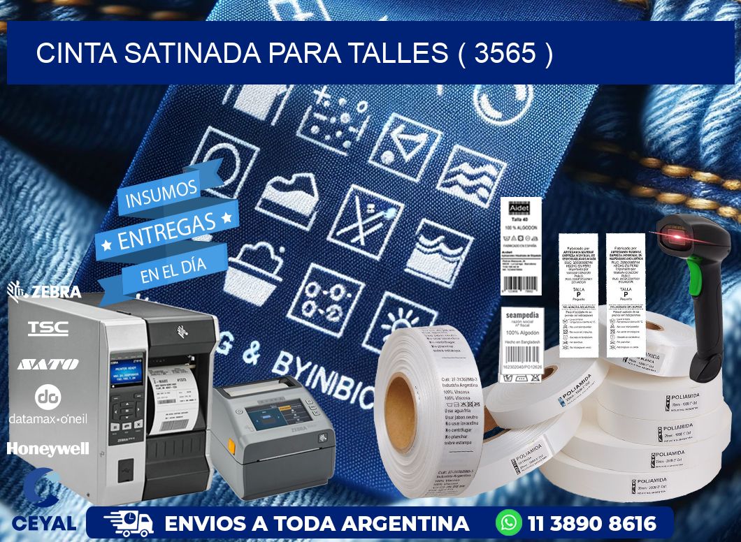 CINTA SATINADA PARA TALLES ( 3565 )