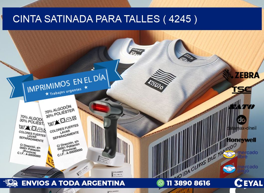CINTA SATINADA PARA TALLES ( 4245 )