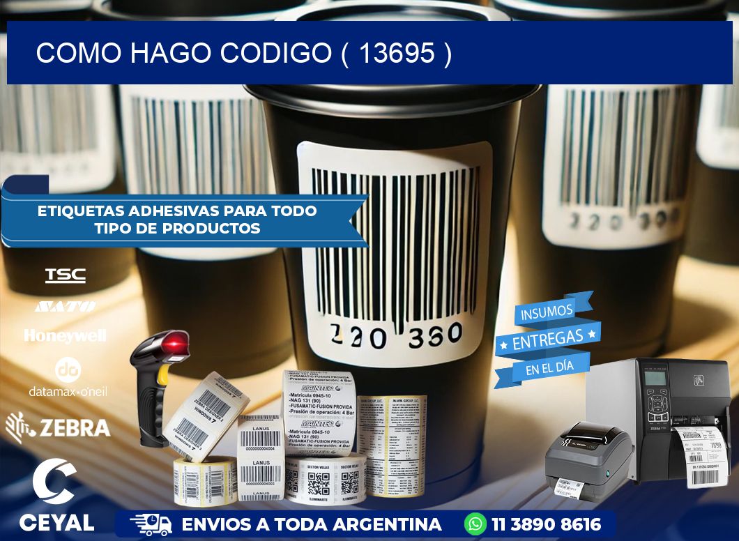 COMO HAGO CODIGO ( 13695 )