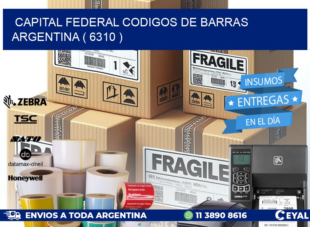 Capital federal codigos de barras argentina ( 6310 )