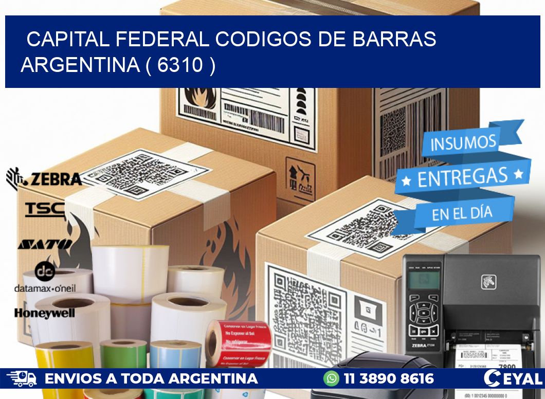 Capital federal codigos de barras argentina ( 6310 )