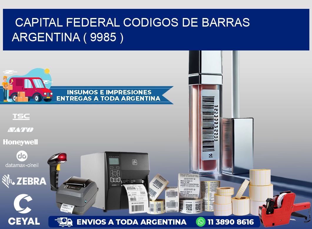 Capital federal codigos de barras argentina ( 9985 )