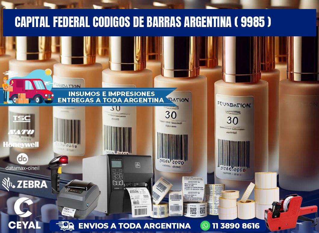 Capital federal codigos de barras argentina ( 9985 )