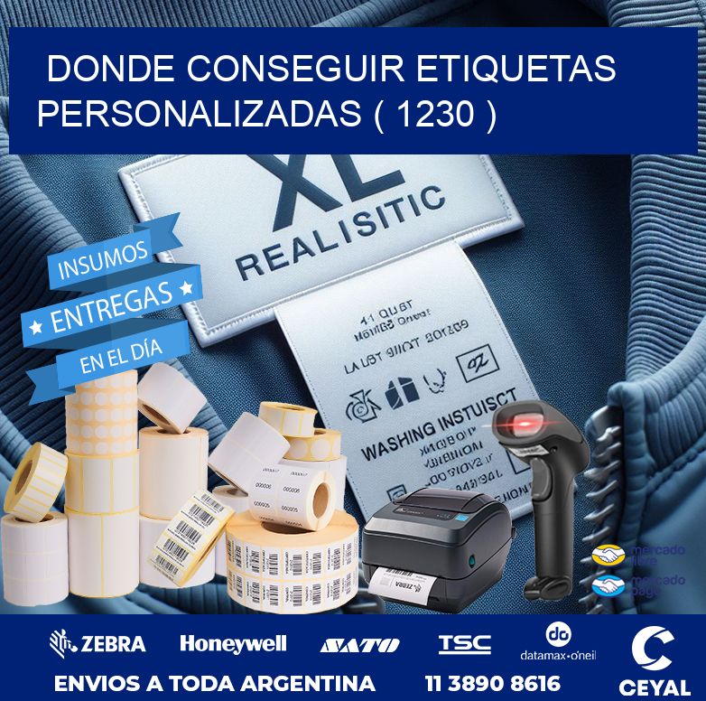 DONDE CONSEGUIR ETIQUETAS PERSONALIZADAS ( 1230 )