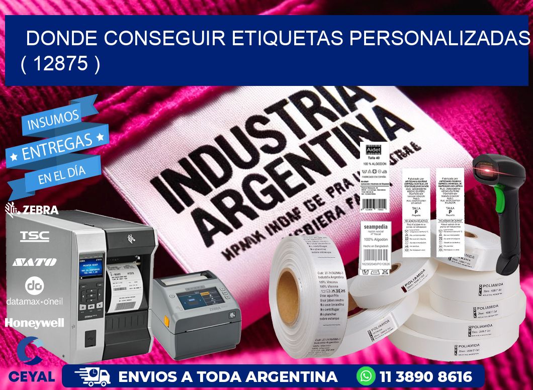 DONDE CONSEGUIR ETIQUETAS PERSONALIZADAS ( 12875 )