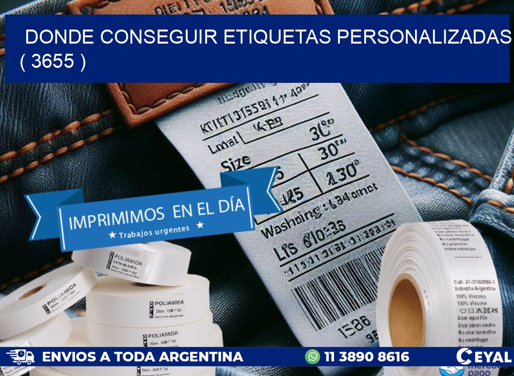 DONDE CONSEGUIR ETIQUETAS PERSONALIZADAS ( 3655 )