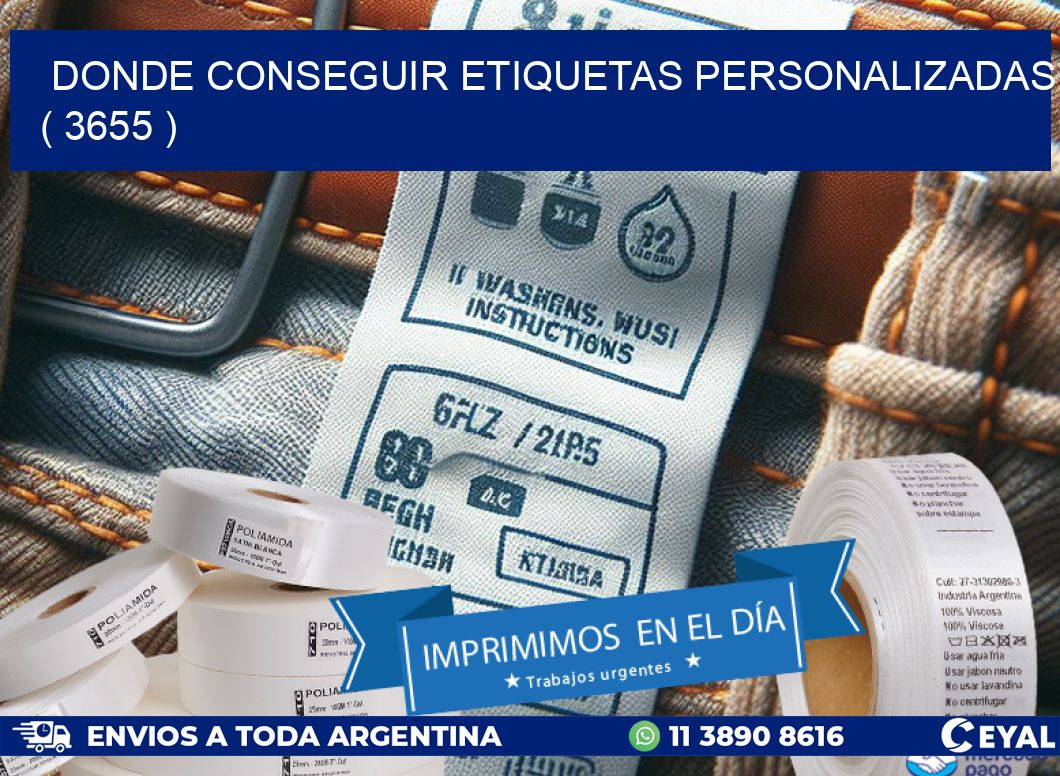 DONDE CONSEGUIR ETIQUETAS PERSONALIZADAS ( 3655 )