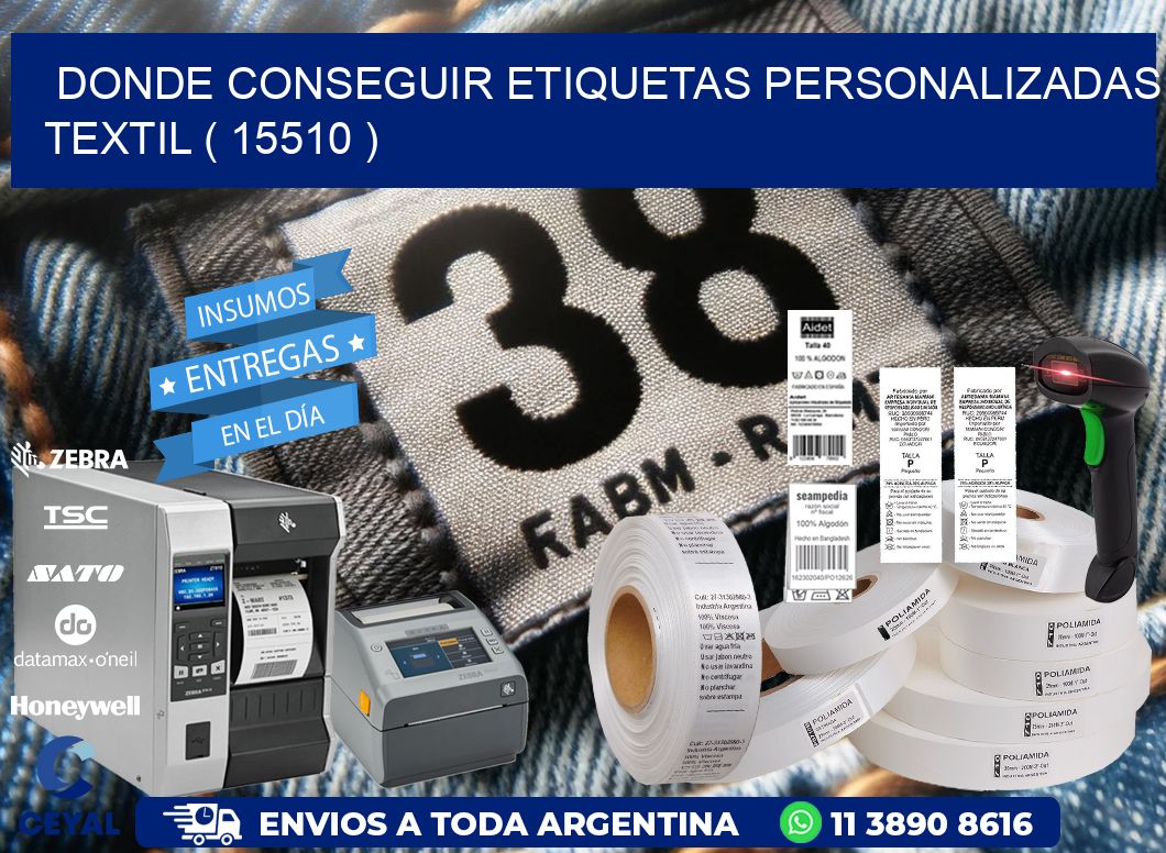 DONDE CONSEGUIR ETIQUETAS PERSONALIZADAS TEXTIL ( 15510 )
