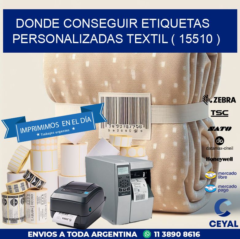 DONDE CONSEGUIR ETIQUETAS PERSONALIZADAS TEXTIL ( 15510 )