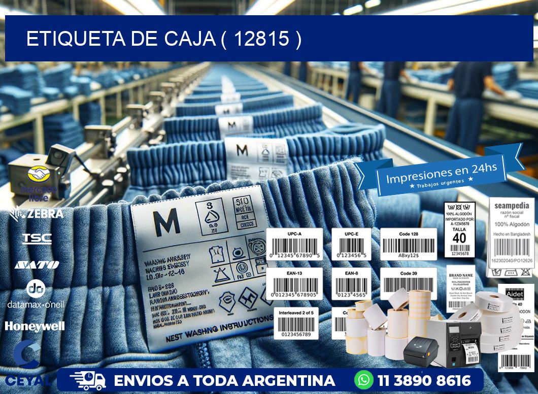ETIQUETA DE CAJA ( 12815 )