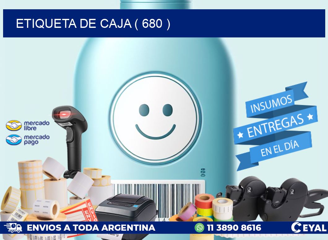 ETIQUETA DE CAJA ( 680 )