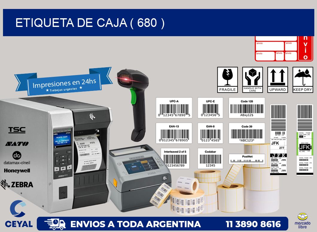 ETIQUETA DE CAJA ( 680 )