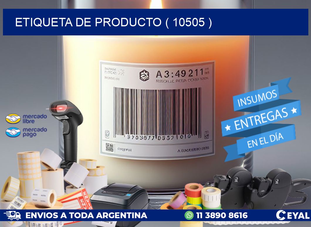 ETIQUETA DE PRODUCTO ( 10505 )