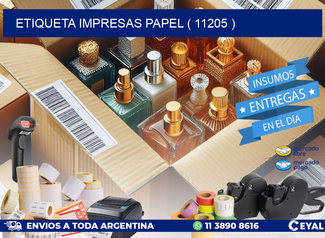 ETIQUETA IMPRESAS PAPEL ( 11205 )