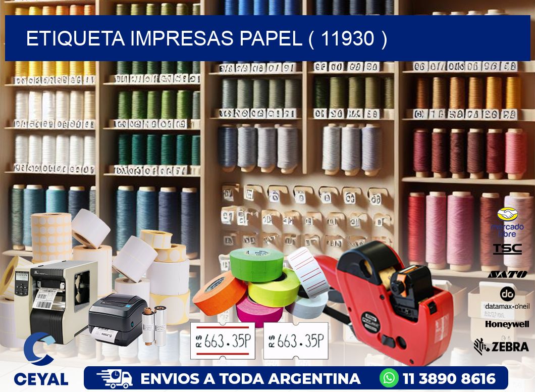ETIQUETA IMPRESAS PAPEL ( 11930 )