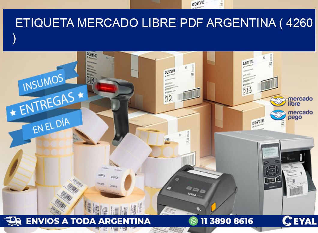 ETIQUETA MERCADO LIBRE PDF ARGENTINA ( 4260 )