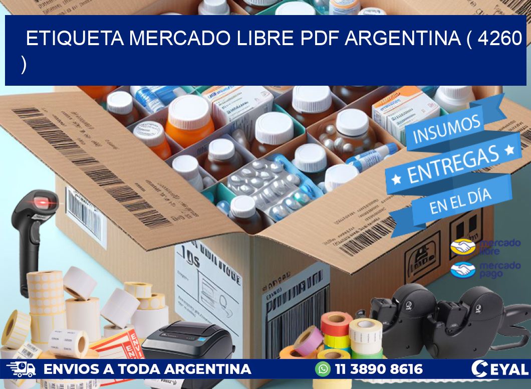 ETIQUETA MERCADO LIBRE PDF ARGENTINA ( 4260 )