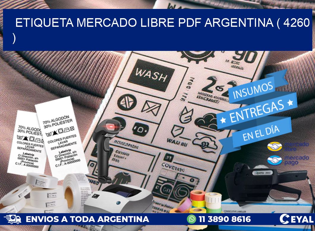 ETIQUETA MERCADO LIBRE PDF ARGENTINA ( 4260 )