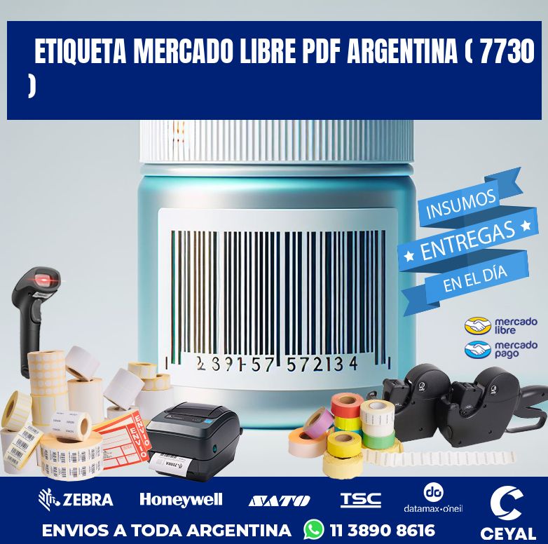 ETIQUETA MERCADO LIBRE PDF ARGENTINA ( 7730 )