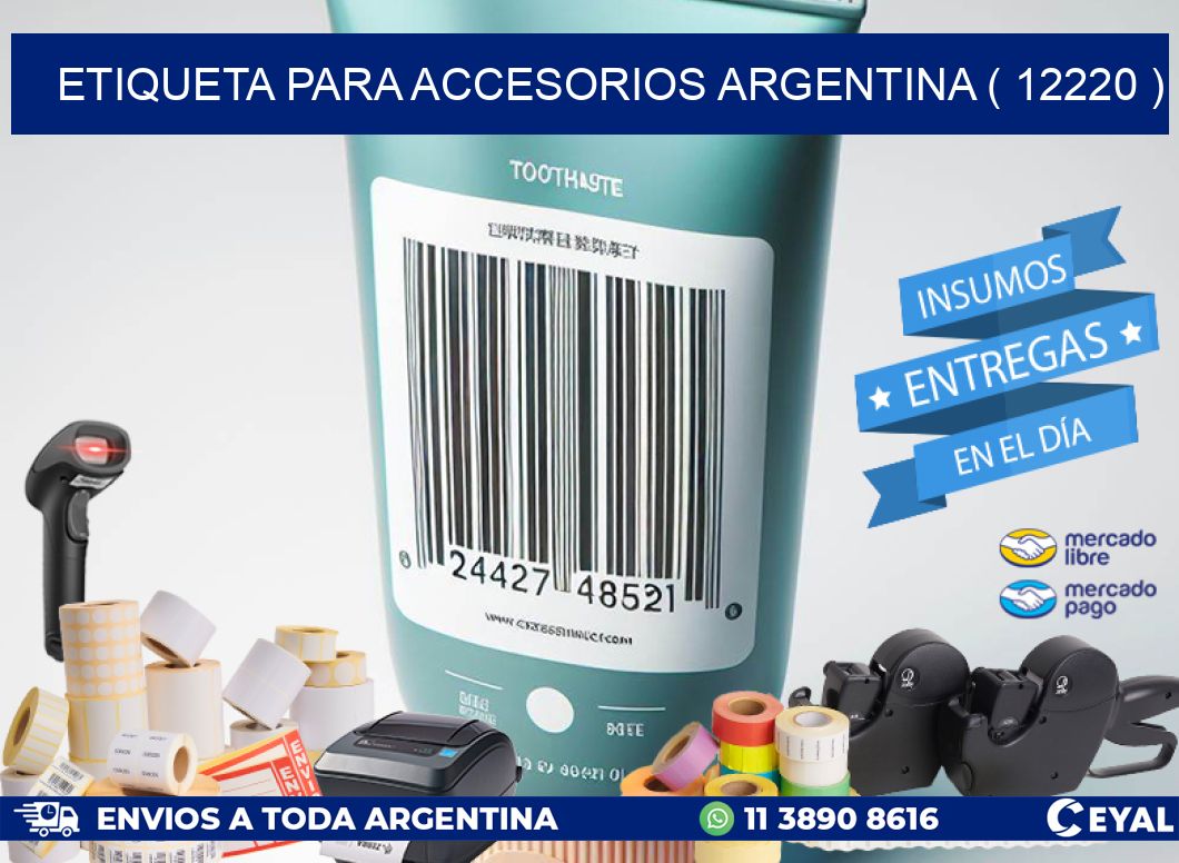 ETIQUETA PARA ACCESORIOS ARGENTINA ( 12220 )