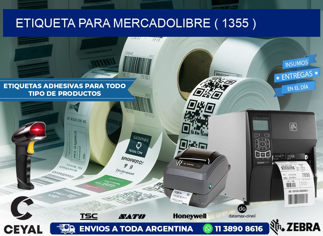 ETIQUETA PARA MERCADOLIBRE ( 1355 )