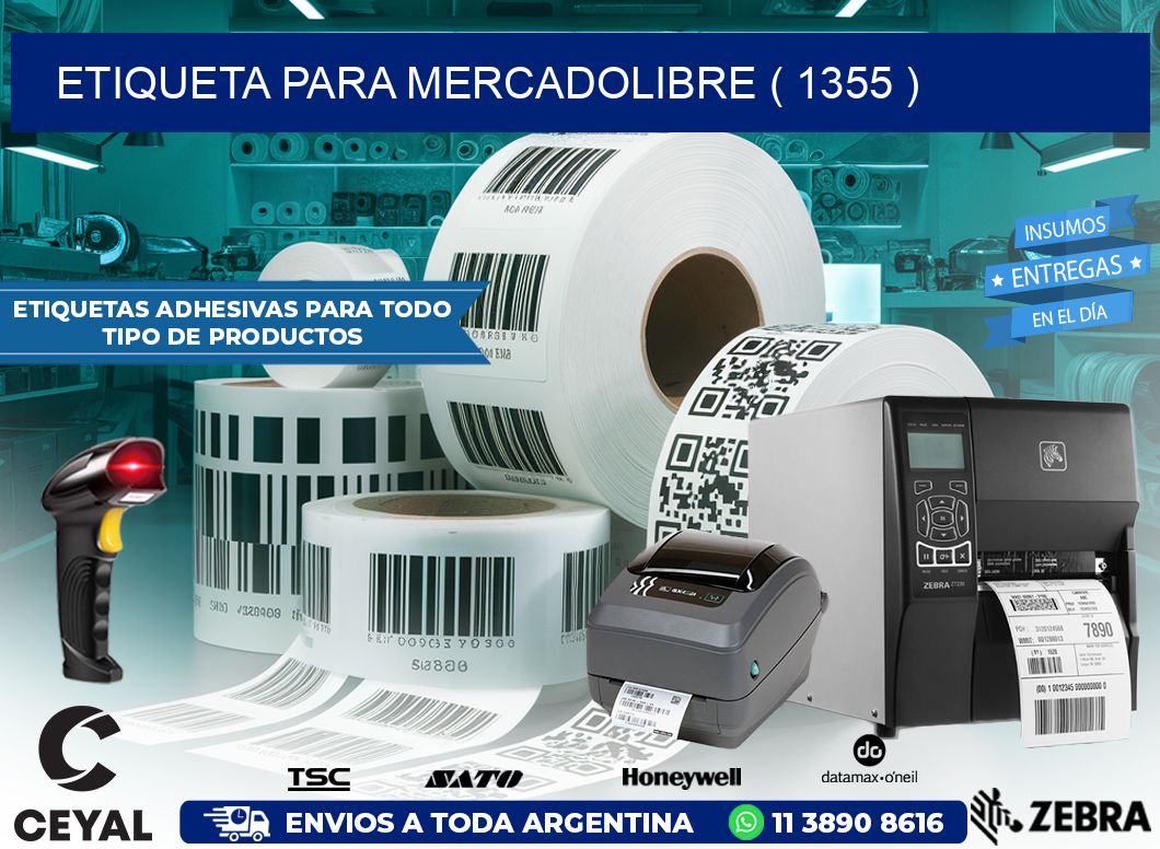 ETIQUETA PARA MERCADOLIBRE ( 1355 )