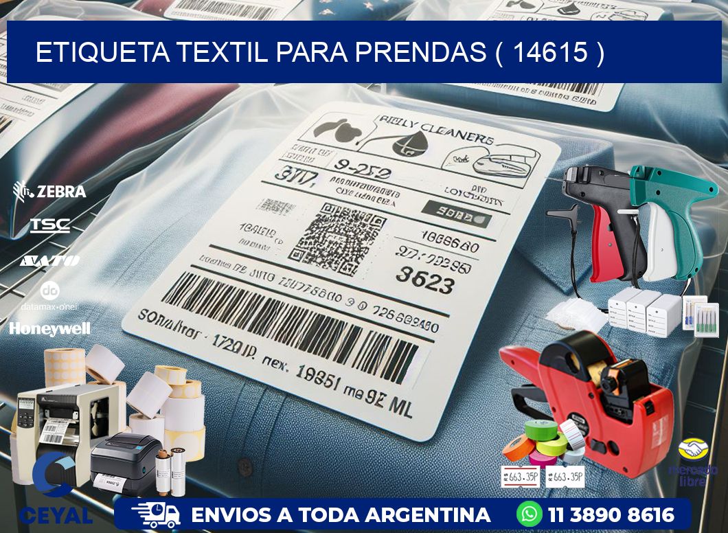 ETIQUETA TEXTIL PARA PRENDAS ( 14615 )