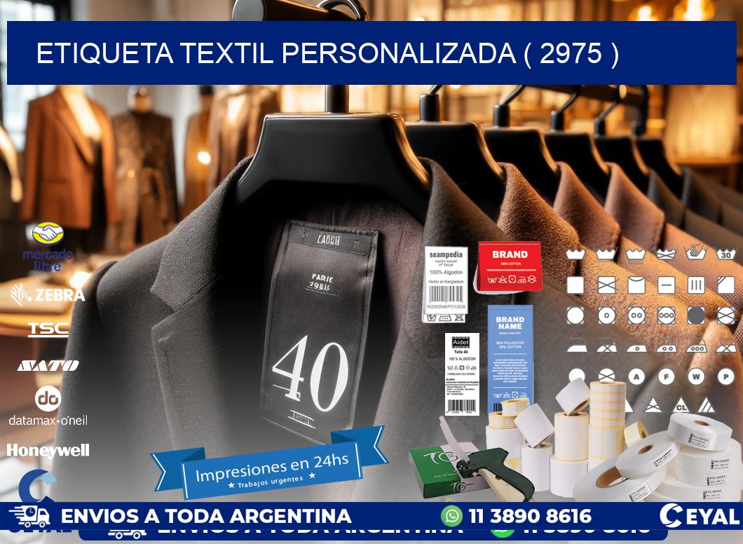 ETIQUETA TEXTIL PERSONALIZADA ( 2975 )
