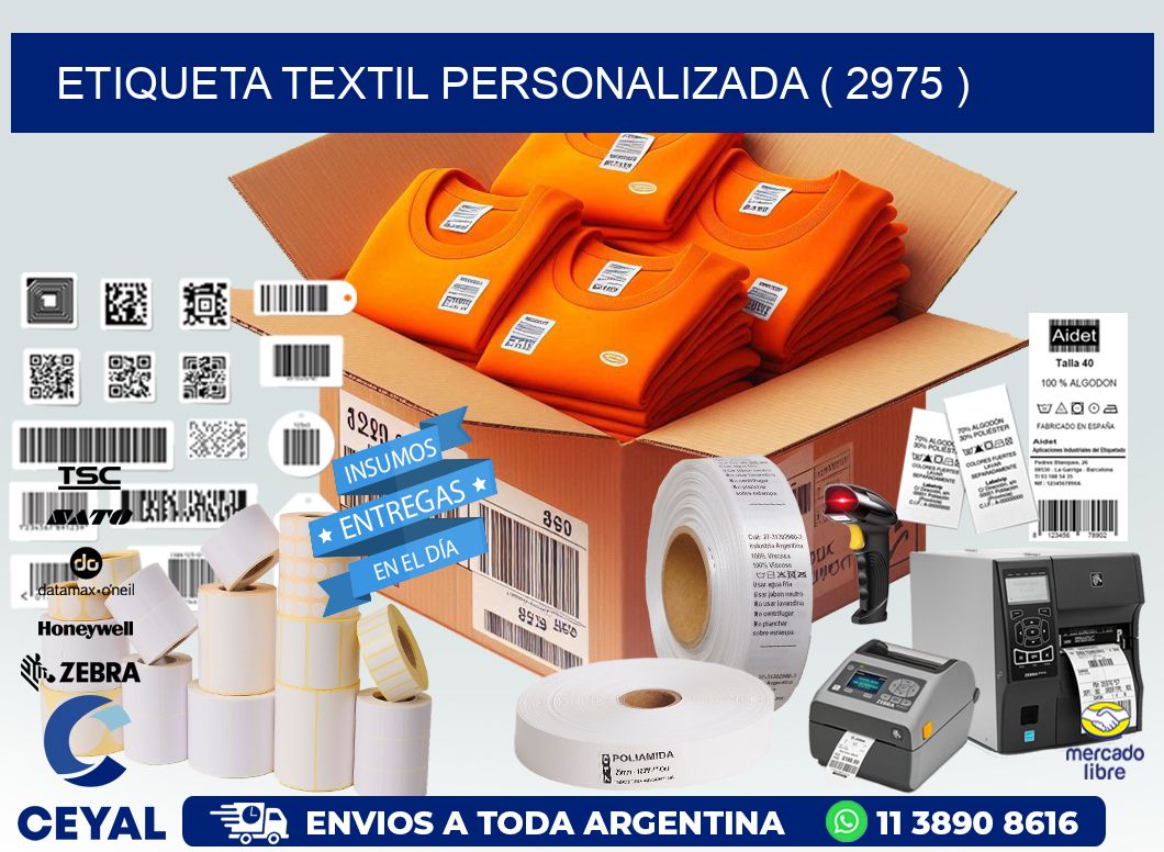ETIQUETA TEXTIL PERSONALIZADA ( 2975 )