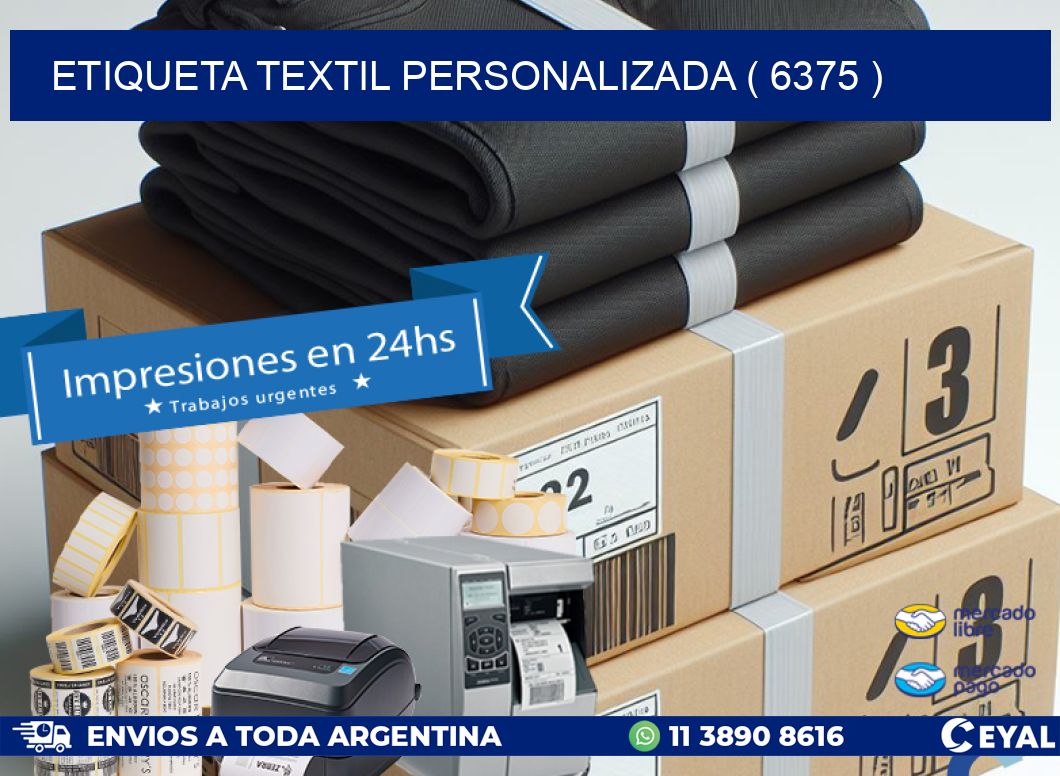 ETIQUETA TEXTIL PERSONALIZADA ( 6375 )