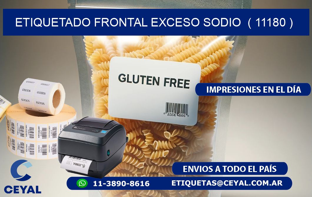 ETIQUETADO FRONTAL EXCESO SODIO  ( 11180 )
