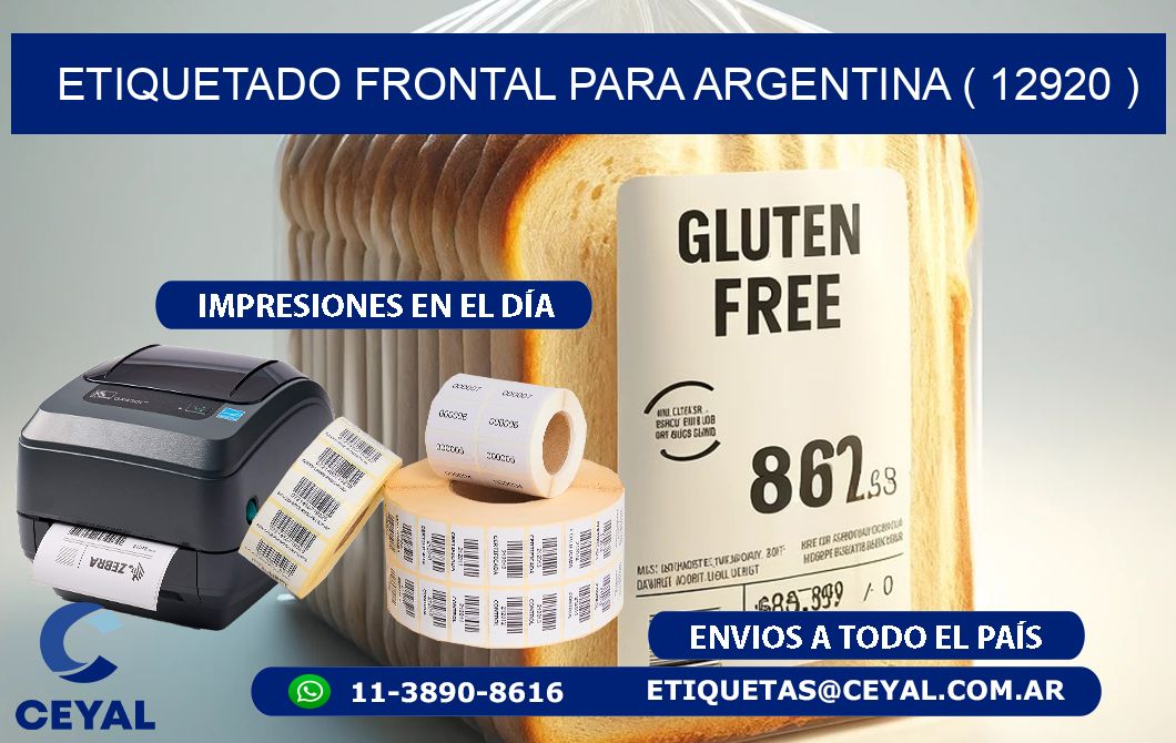 ETIQUETADO FRONTAL PARA ARGENTINA ( 12920 )