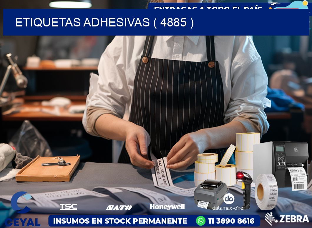 ETIQUETAS ADHESIVAS ( 4885 )