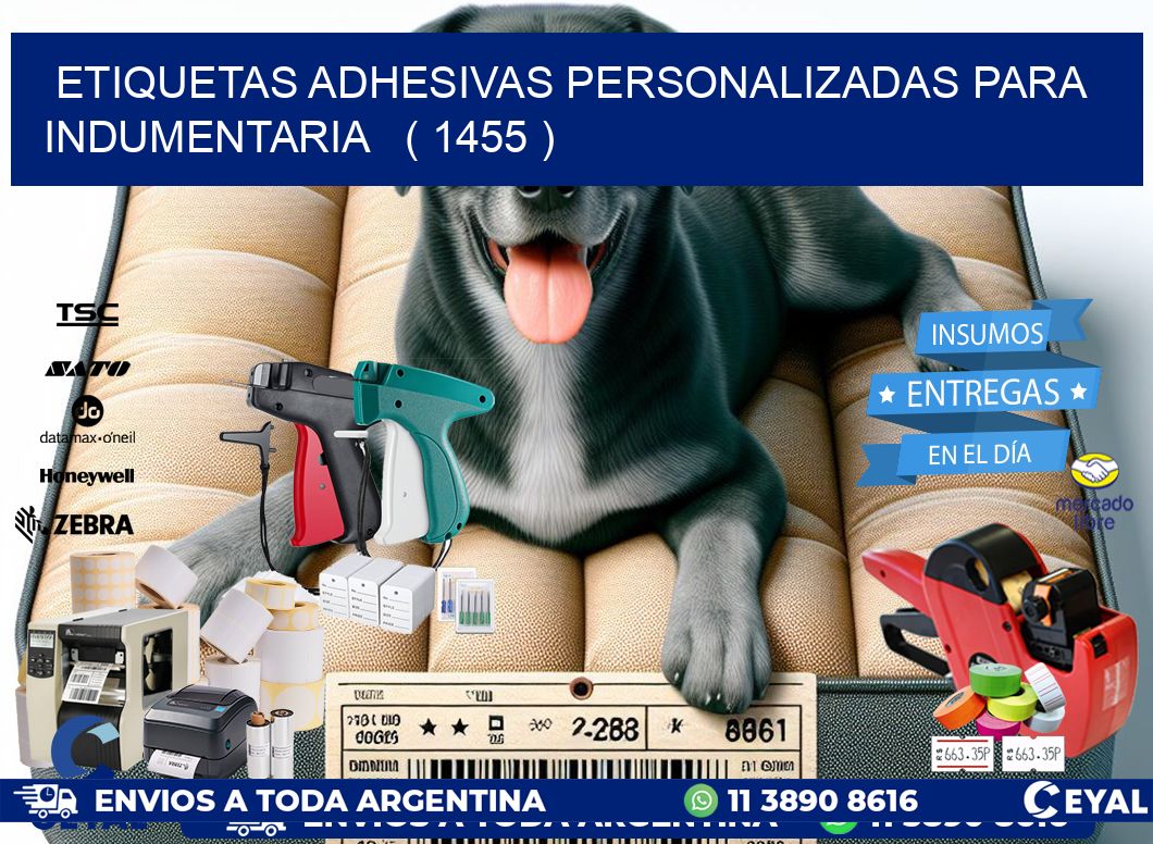 ETIQUETAS ADHESIVAS PERSONALIZADAS PARA INDUMENTARIA ( 1455 )