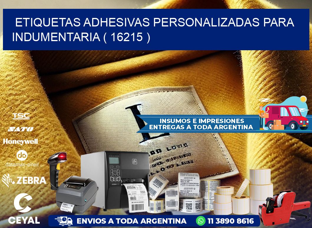 ETIQUETAS ADHESIVAS PERSONALIZADAS PARA INDUMENTARIA ( 16215 )