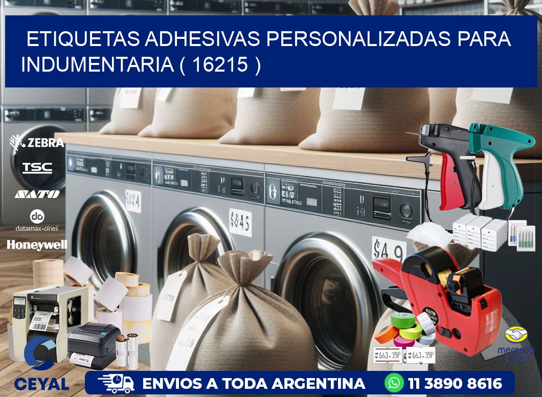ETIQUETAS ADHESIVAS PERSONALIZADAS PARA INDUMENTARIA ( 16215 )
