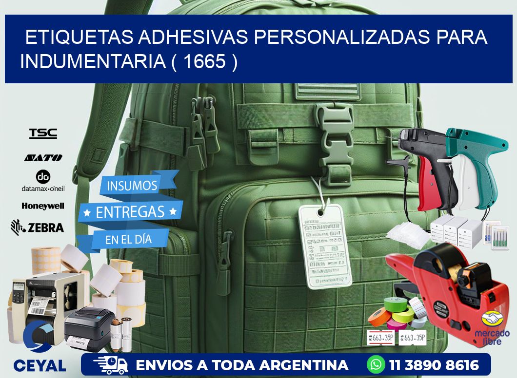 ETIQUETAS ADHESIVAS PERSONALIZADAS PARA INDUMENTARIA ( 1665 )