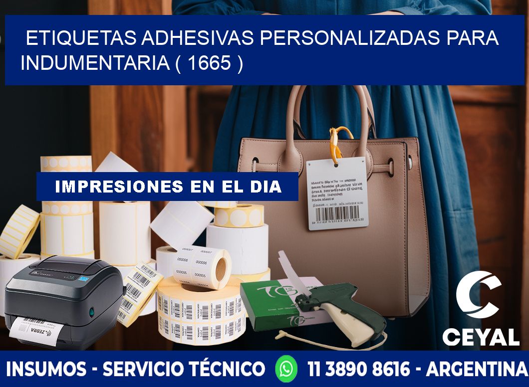 ETIQUETAS ADHESIVAS PERSONALIZADAS PARA INDUMENTARIA ( 1665 )