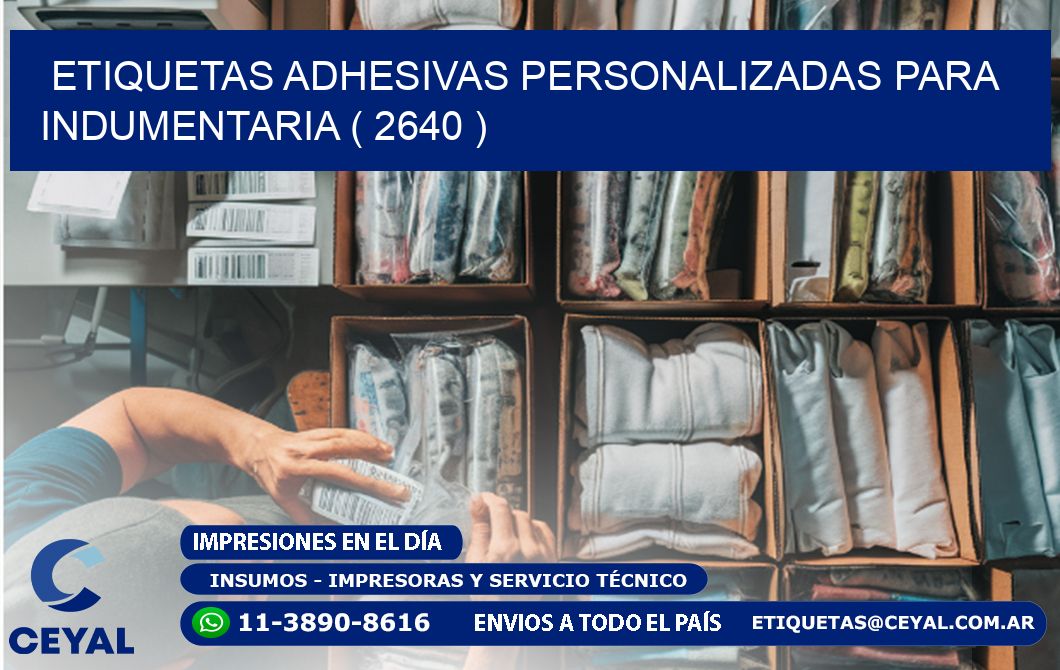 ETIQUETAS ADHESIVAS PERSONALIZADAS PARA INDUMENTARIA ( 2640 )