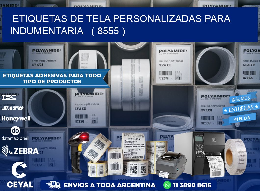 ETIQUETAS DE TELA PERSONALIZADAS PARA INDUMENTARIA   ( 8555 )