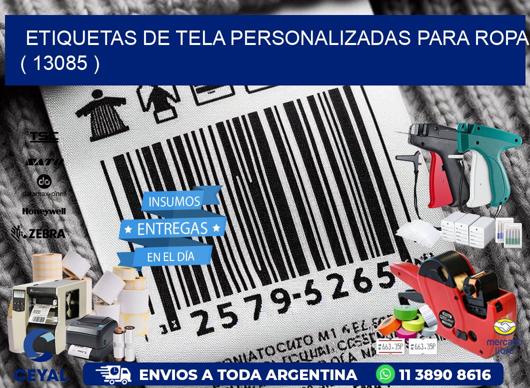 ETIQUETAS DE TELA PERSONALIZADAS PARA ROPA ( 13085 )
