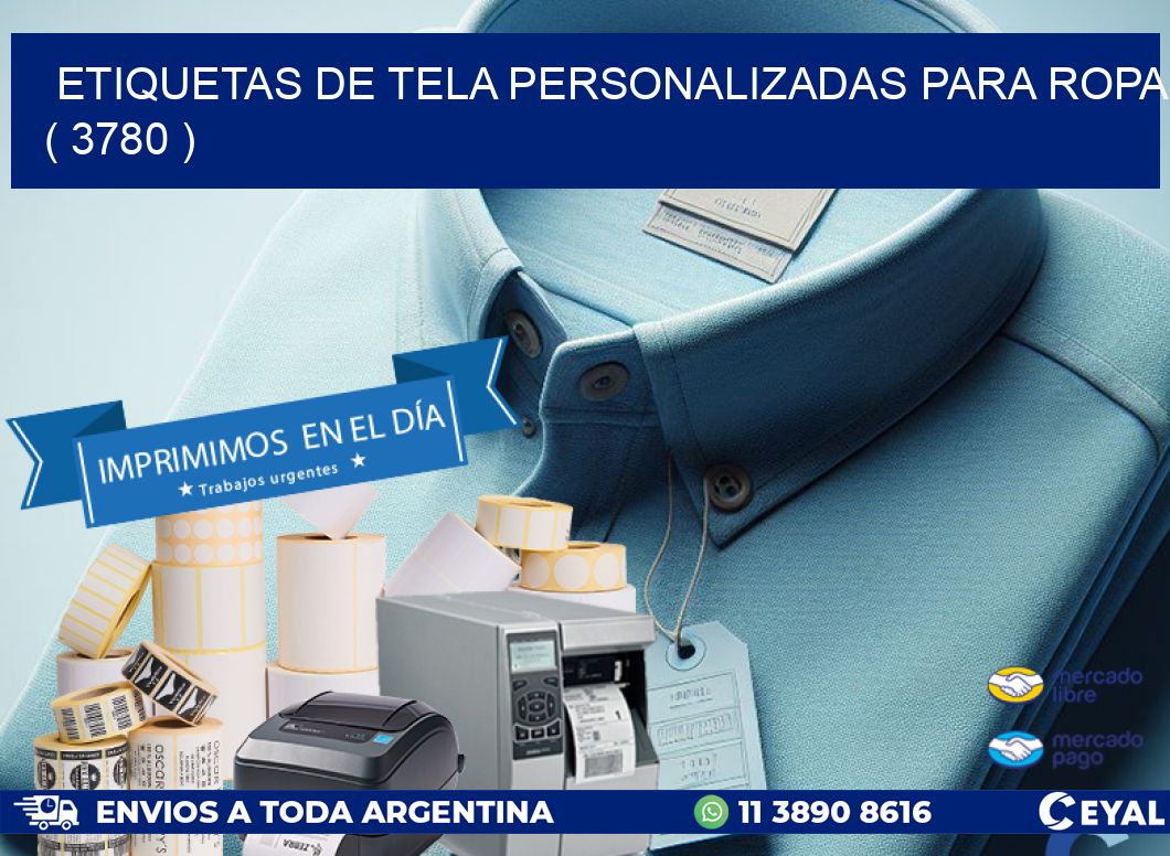 ETIQUETAS DE TELA PERSONALIZADAS PARA ROPA ( 3780 )