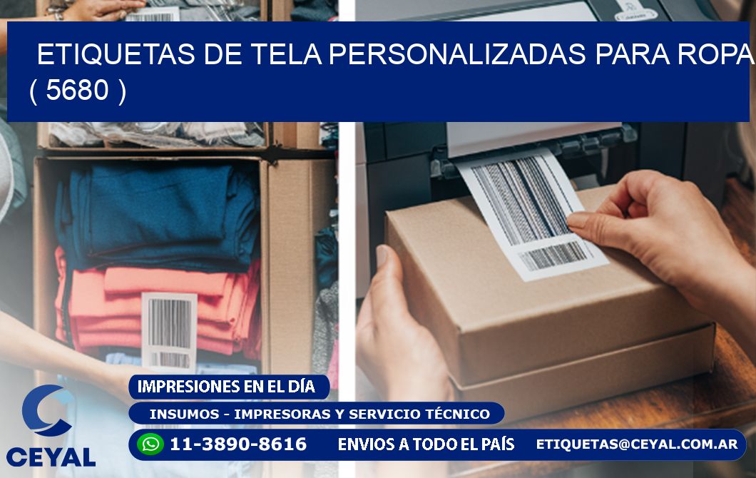 ETIQUETAS DE TELA PERSONALIZADAS PARA ROPA ( 5680 )
