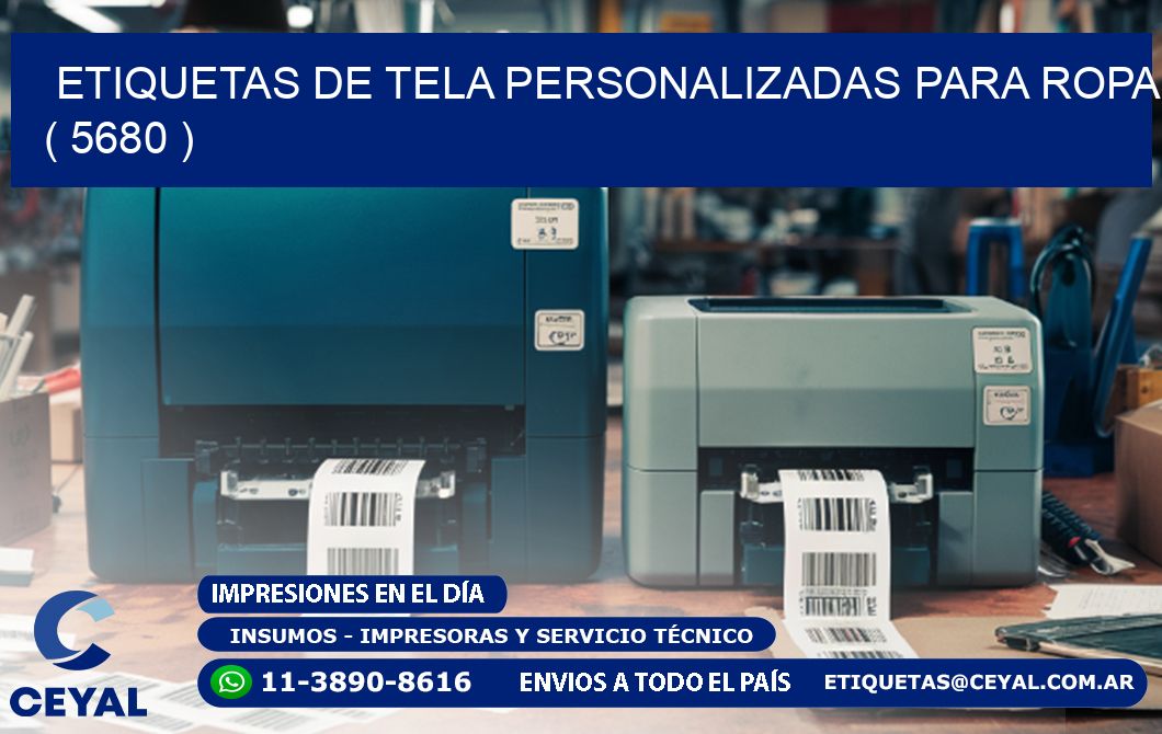 ETIQUETAS DE TELA PERSONALIZADAS PARA ROPA ( 5680 )