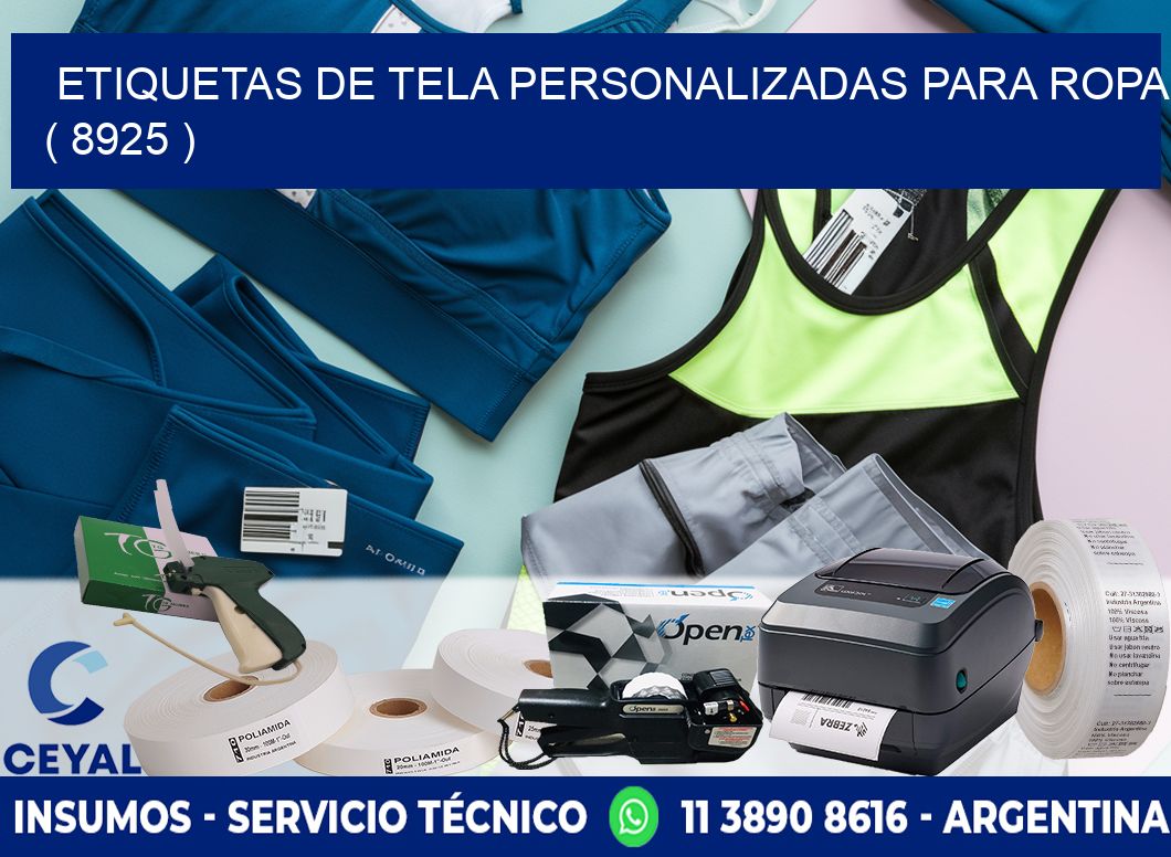 ETIQUETAS DE TELA PERSONALIZADAS PARA ROPA ( 8925 )